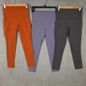 Athleta Salutation 7/8 Tights Women's XS Stash Pocket II High‎ Rise Lot of 3